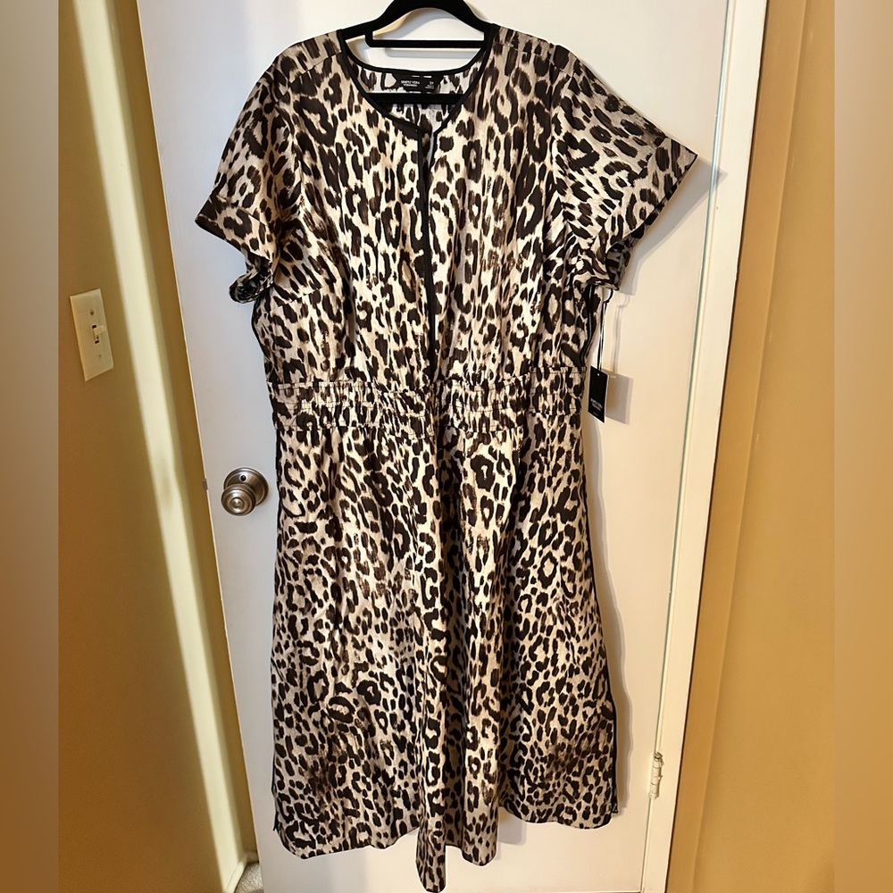 Simply Vera Vera Wang Animal Print Midi Dress